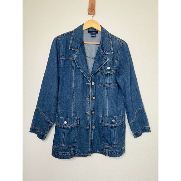 Denim & Co Jackets & Blazers - Vintage Denim & Co Jean Jacket Casual Timeless Effortless Cool Size Medium